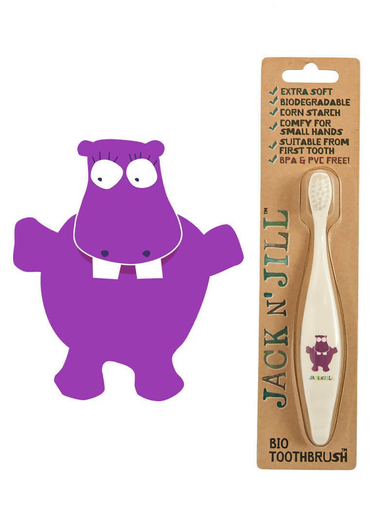 Jack N' Jill Bio Toothbrush Hippo White