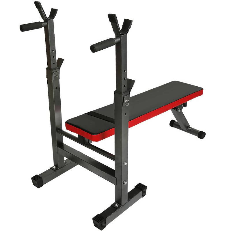 Foldable Dumbbell Bench Barbell Rack