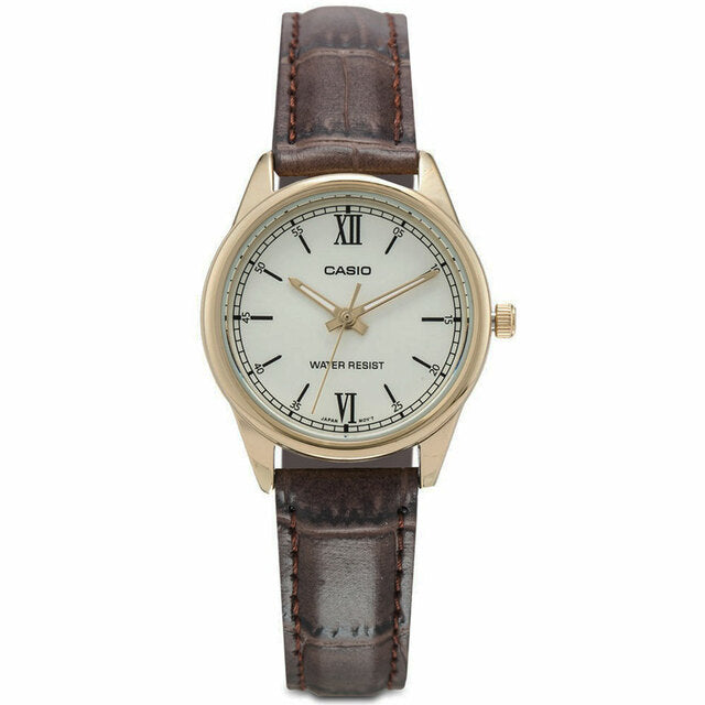 Casio Female Leather Watch LTP-V005GL-9BUD