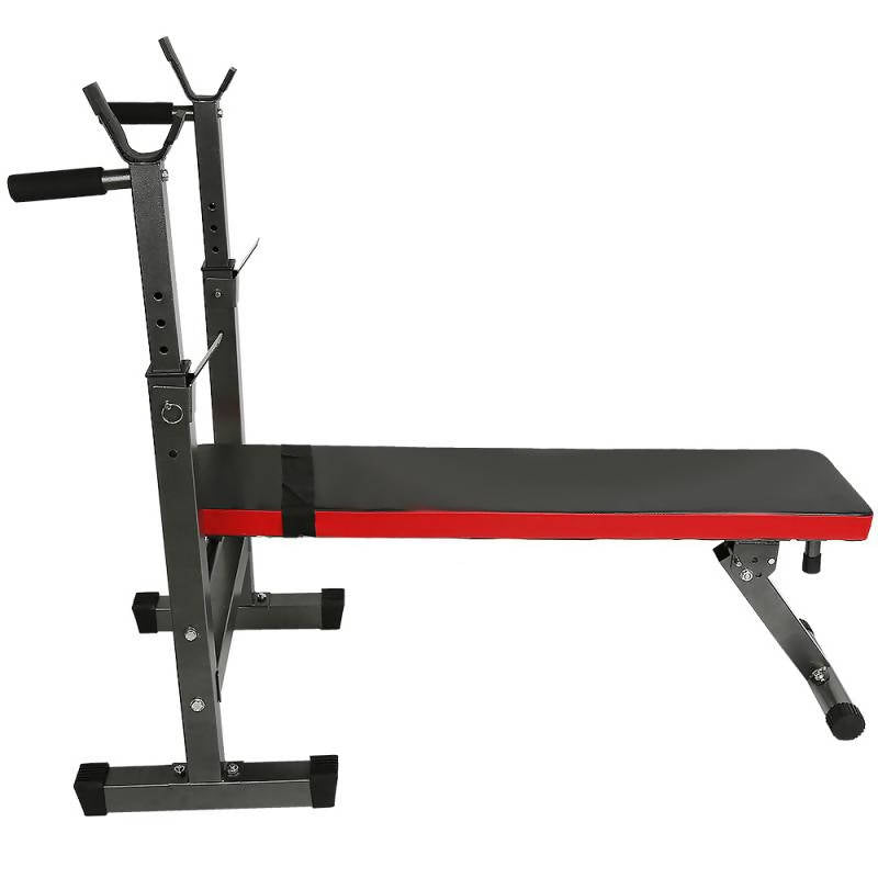 Foldable Dumbbell Bench Barbell Rack