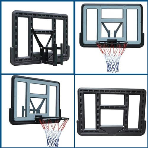 Basketball Board 110x75cm With Ring Black