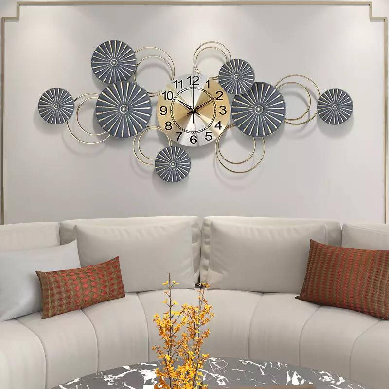 3D Metal Large Wall Clock Home Decor | | stylish watch | accurate timekeeping | wall clock | round clock | Casio watch | wall watch | home décor | timepiece | Halabh.com