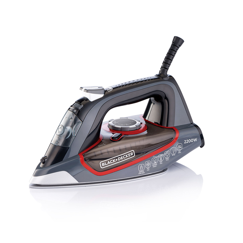 Black & Decker 2200W Steam Iron Ceramic Sole plate | in Bahrain | Halabh