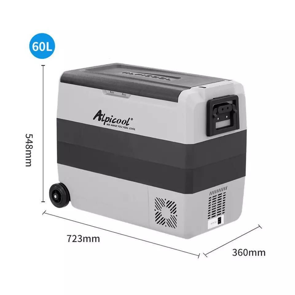 60L Car Refrigerator 12V/24V 45W Car Fridge Car Refrigerator Low Consumption Auto Compressor Freezer For RV Vehicle Home Travel