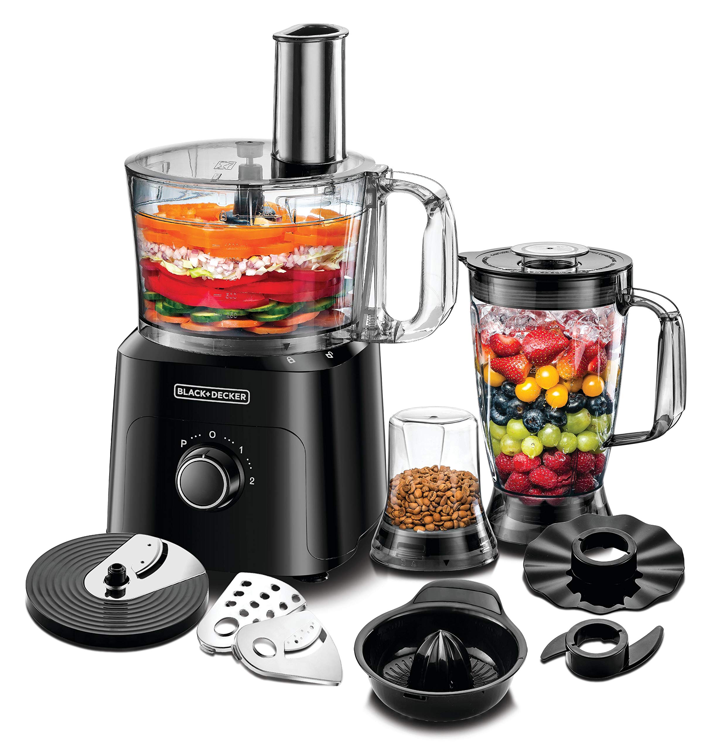 Black & Decker Food Processor 750W - Black | Kitchen Appliance | Halabh.com