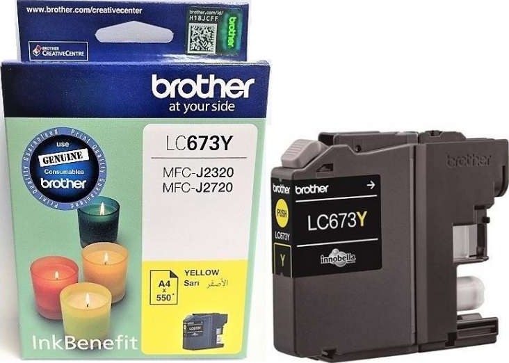 Brother LC 673 Yellow Ink Cartridge