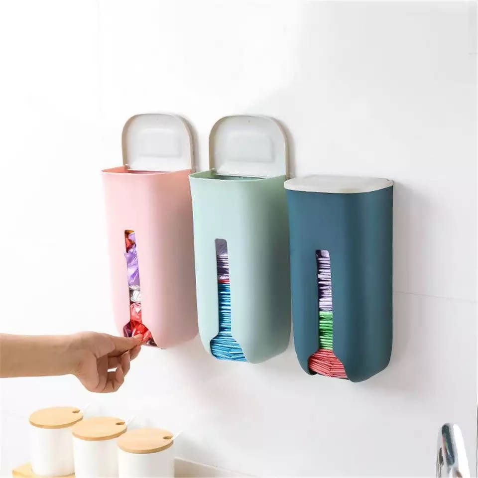 1 PC Garbage Bag Storage Box Kitchen Bedroom Bathroom Storage Rack Organize Bag Home Creative Plastic Bag Dispenser