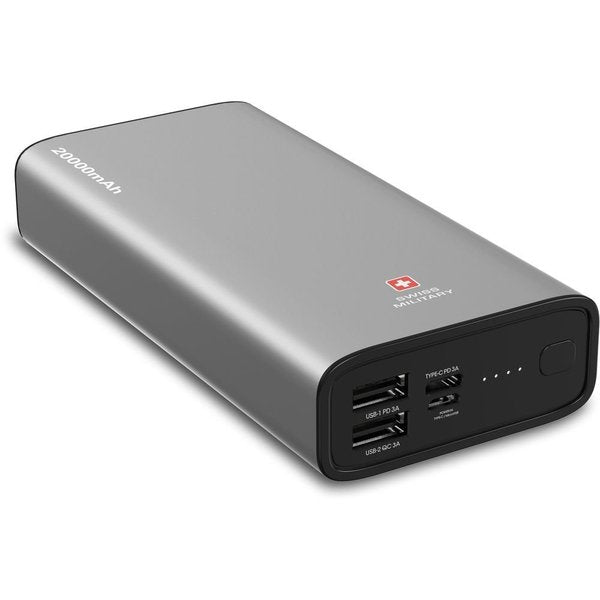 Swiss Military Power Bank 20000mAh Silver SM-PB-BI1-20K-SIL