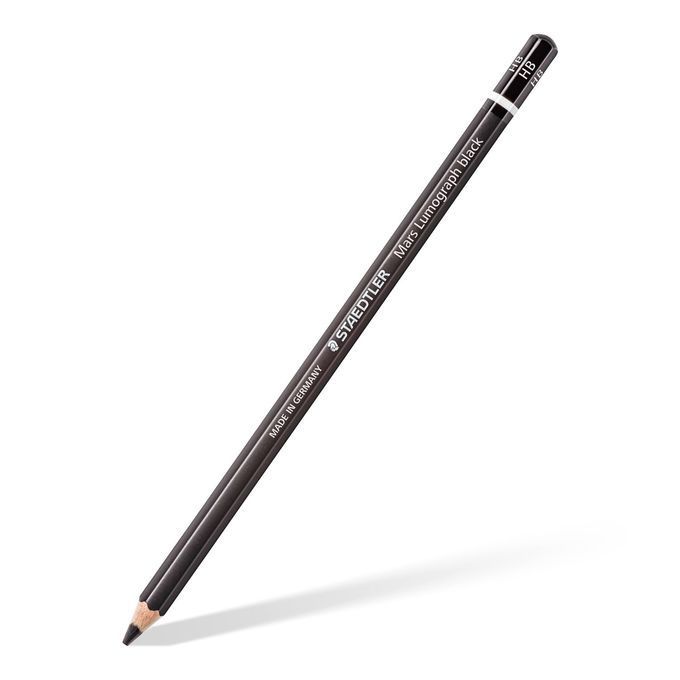 Staedtler Mars Lumograph Pencil Black- 6 Pieces Set ST-100B-G06