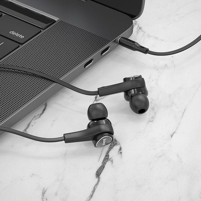 Hoco M66 Anti Bending Earphones Black