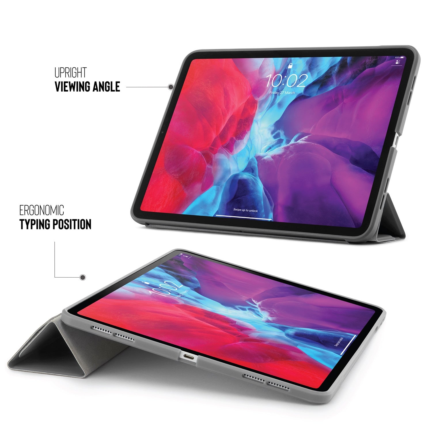 Ipad Pro 12.9" Origami Case 2018 - Dark Grey