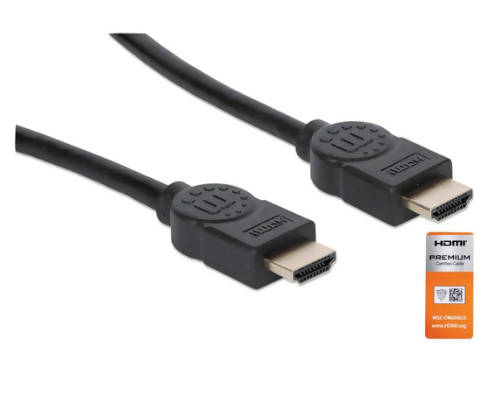 Manhatton 4K 60Hz Certified Premium High Speed HDMI Cable with Ethernet 1.8m Black