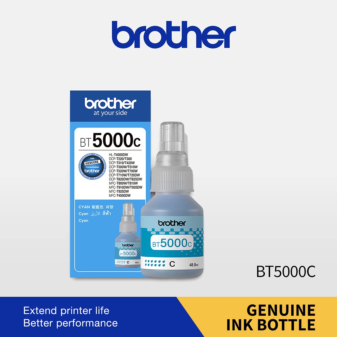 Brother Ink Cartridge Cyan - ‎BT5000C